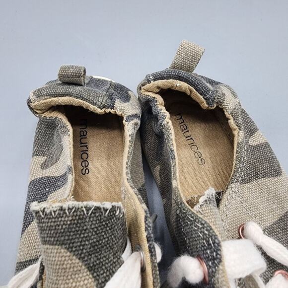 Maurices Mariah camouflage scrunch back slip on sneaker woman's size 8 - Picture 6 of 9
